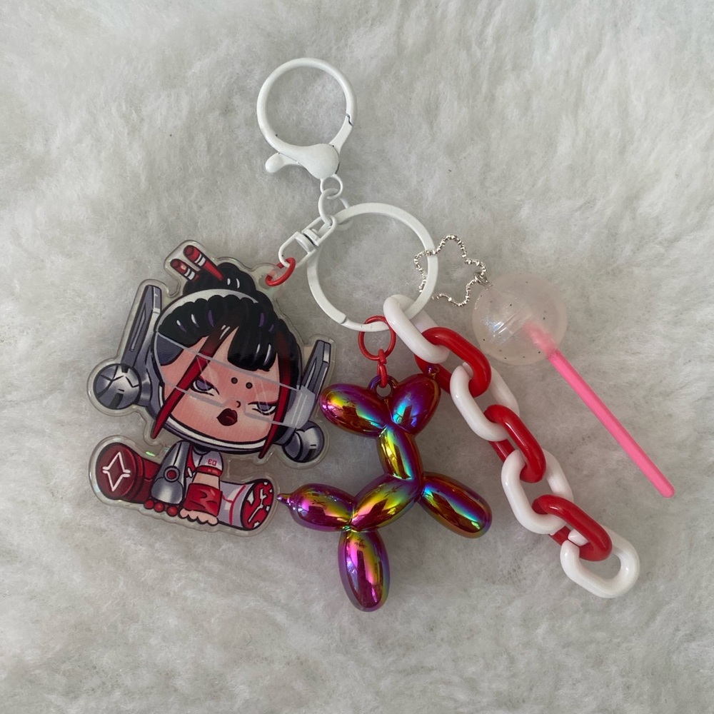 Pop Mart Skullpanda in Law Enforcer Keychain/Phone Charm/Purse Charm